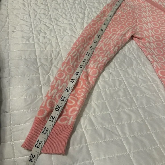 💕 Moschino Couture Pink Knit Logo Skirt Set Size L - Picture 8 of 10